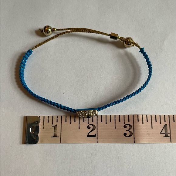 Blue Friendship Bling Skull Extendable Bracelet - Picture 9 of 9